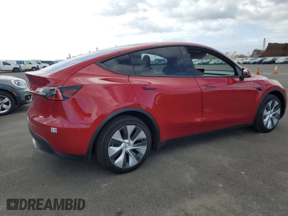 2021 Tesla Model Y Standard Range z VIN 5YJYGDED7MF111377, wystawiony jako Copart lot #45772075 z przebiegiem 34 331 mil mil oraz Szkoda całkowita • Salvage title. Historia ofert i sprzedaży dostępna na DreamBid. Obrazek 3.