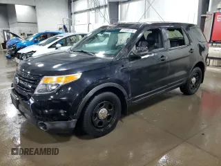 2015 Ford Utility Police Interceptor with VIN 1FM5K8AR6FGC52505, listed as a Copart auction lot 61448574 with 0 mi miles and Salvage Title. Bid and sale history available at carsss.com. Image 1.