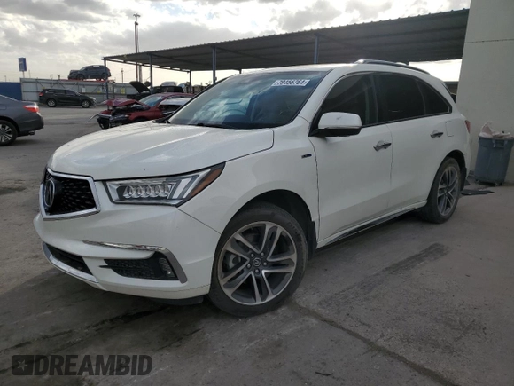 2017 Acura MDX Sport Hybrid w/Advance Pkg with VIN 5FRYD7H73HB001608, listed as a Copart auction lot 79456764 with 120,589 mi miles and Salvage Title. Bid and sale history available at carsss.com. Image 1.