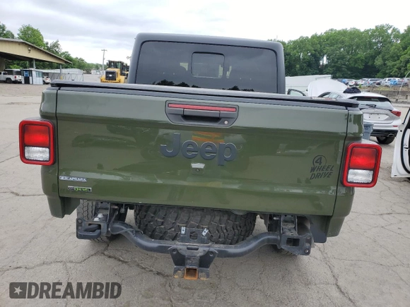 2021 Jeep Gladiator Sport S с VIN 1C6JJTAM3ML554990, выставлен на аукционе Copart как лот 60881425 с пробегом 32 705 миль миль и Списание • Salvage title. История ставок и продаж доступна на DreamBid. Изображение 6.
