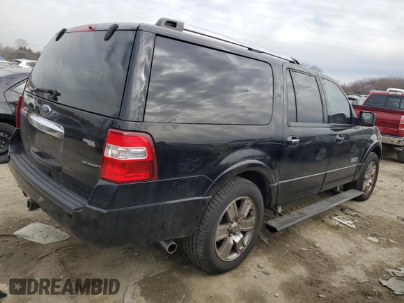 2008 Ford Expedition EL Limited with VIN 1FMFK20538LA04917, listed as a Copart auction lot 46726905 with 198,543 mi miles and Clean Title. Bid and sale history available at carsss.com. Image 3.