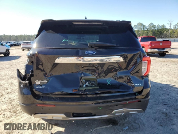 2023 Ford Explorer XLT with VIN 1FMSK8DHXPGA83337, listed as a Copart auction lot 45030485 with 11,833 mi miles and Salvage Title. Bid and sale history available at DreamBid. Image 6.