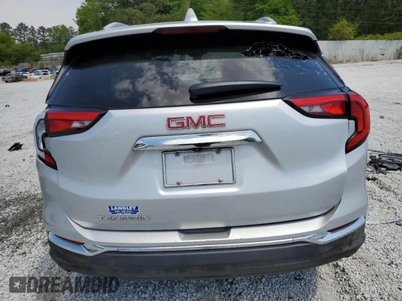 2020 GMC Terrain SLT with VIN 3GKALPEV9LL101347, listed as a Copart auction lot 52211035 with 53,675 mi miles and Salvage Title. Bid and sale history available at carsss.com. Image 6.