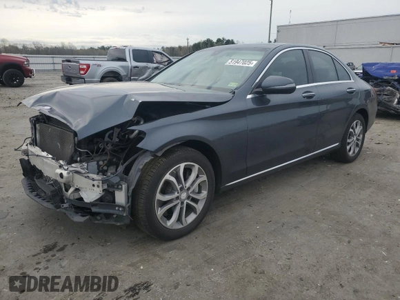 2016 Mercedes-Benz C 300 Luxury with VIN 55SWF4KB3GU099132, listed as a Copart auction lot 51947025 with 95,419 mi miles and Salvage Title. Bid and sale history available at carsss.com. Image 1.