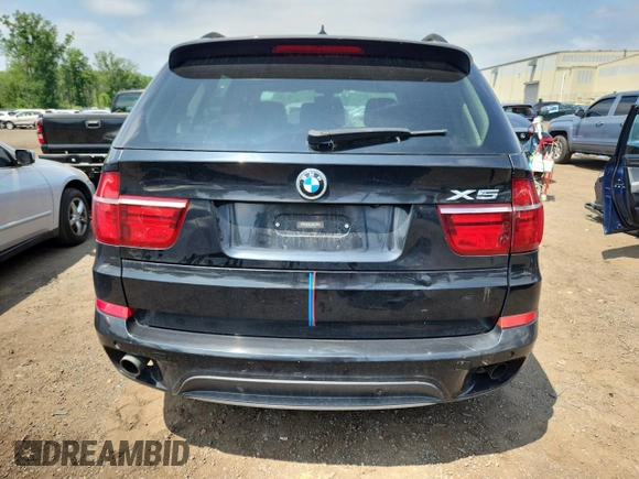 2012 BMW X5 35i with VIN 5UXZV4C5XCL765757, listed as a Copart auction lot 64497535 with 178,836 mi miles and Salvage title. Bid and sale history available at DreamBid. Image 6.