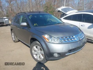 2007 Nissan Murano S with VIN JN8AZ08W37W662640, listed as a IAAI auction lot 41750108 with 1 mi miles. Bid and sale history available at carsss.com. Image 1.
