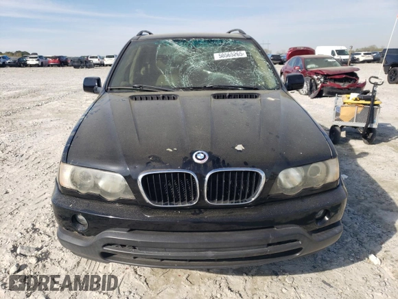2003 BMW X5 3.0i with VIN 5UXFA53523LV97651, listed as a Copart auction lot 50565265 with 176,188 mi miles and Salvage Title. Bid and sale history available at carsss.com. Image 5.