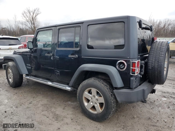 2012 Jeep Wrangler Unlimited Sport with VIN 1C4BJWDG2CL211414, listed as a Copart auction lot 83399674 with 165,617 mi miles and Non Repairable. Bid and sale history available at carsss.com. Image 2.