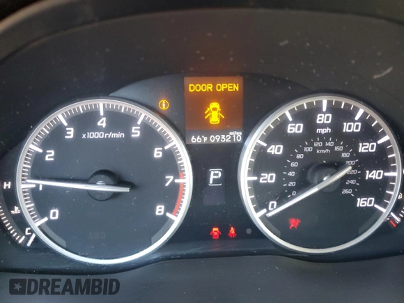2016 Acura RDX Technology with VIN 5J8TB3H50GL002303, listed as a Copart auction lot 46504985 with 93,210 mi miles and Salvage Title. Bid and sale history available at DreamBid. Image 9.