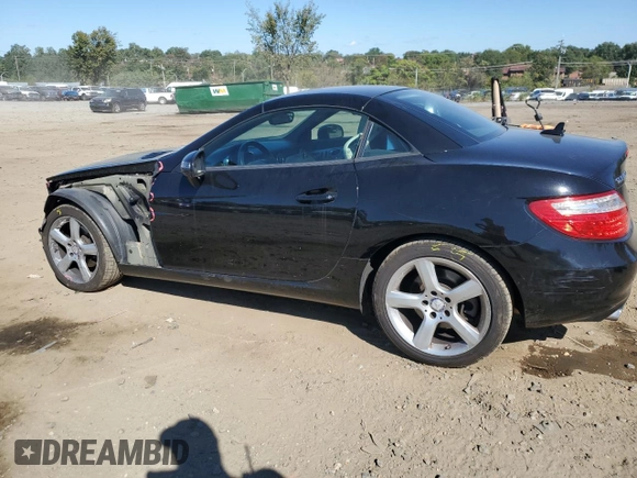 2015 Mercedes-Benz SLK-Class SLK 250 with VIN WDDPK4HA9FF096428, listed as a Copart auction lot 74772284 with 74,938 mi miles and Salvage Title. Bid and sale history available at carsss.com. Image 2.