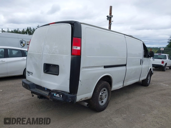 2013 Chevrolet Express Cargo with VIN 1GCWGGBA9D1163007, listed as a IAAI auction lot 42438809 with Not provided miles and . Bid and sale history available at DreamBid. Image 4.