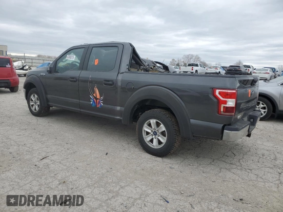 2019 Ford F-150 XL with VIN 1FTEW1CB4KKE45601, listed as a Copart auction lot 53000315 with 107,911 mi miles and Salvage title. Bid and sale history available at DreamBid. Image 2.