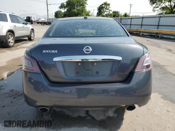 2012 Nissan Maxima S with VIN 1N4AA5APXCC858742, listed as a Copart auction lot 60454885 with 131,611 mi miles and Salvage title. Bid and sale history available at DreamBid. Image 6.
