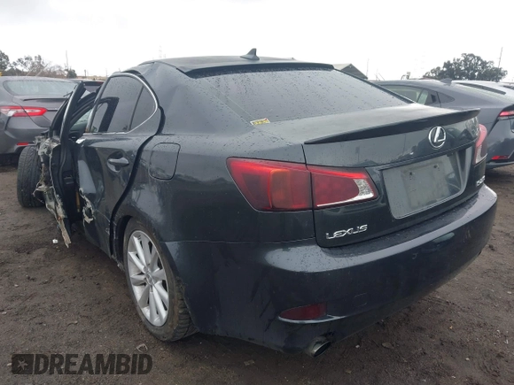 2009 Lexus IS 250 with VIN JTHBK262X95095690, listed as a IAAI auction lot 41512839 with Not Provided miles. Bid and sale history available at carsss.com. Image 3.