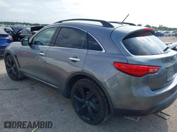 2016 Infiniti QX70 with VIN JN8CS1MU2GM130315, listed as a IAAI auction lot 42483940 with 110,842 mi miles and . Bid and sale history available at DreamBid. Image 3.
