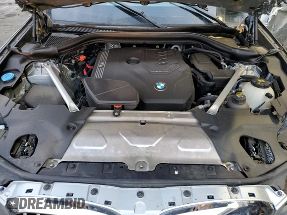 2020 BMW X3 xDrive30i with VIN 5UXTY5C0XL9C73799, listed as a Copart auction lot 48844655 with 37,526 mi miles and Salvage Title. Bid and sale history available at DreamBid. Image 12.