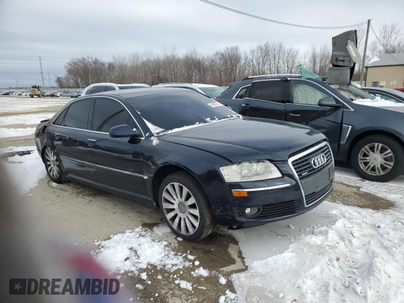 2007 Audi A8 z VIN WAULV44E27N023317, wystawiony jako Copart lot #41465715 z przebiegiem Nie podano mil oraz Szkoda całkowita • Salvage title. Historia ofert i sprzedaży dostępna na DreamBid. Obrazek 4.