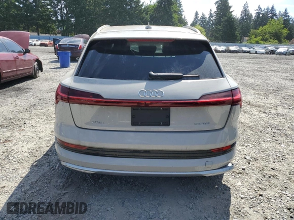 2022 Audi e-tron Premium Plus with VIN WA1LAAGE5NB025922, listed as a Copart auction lot 60321775 with 35,498 mi miles and Clean title. Bid and sale history available at DreamBid. Image 6.