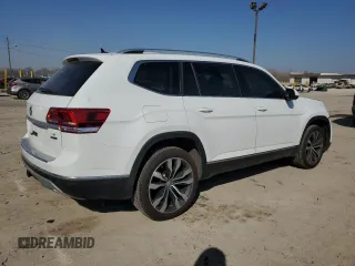 2019 Volkswagen Atlas SEL Premium z VIN 1V2NR2CA0KC599798, wystawiony jako Copart lot #48874285 z przebiegiem 66 451 mil mil oraz Szkoda całkowita • Salvage title. Historia ofert i sprzedaży dostępna na DreamBid. Obrazek 3.