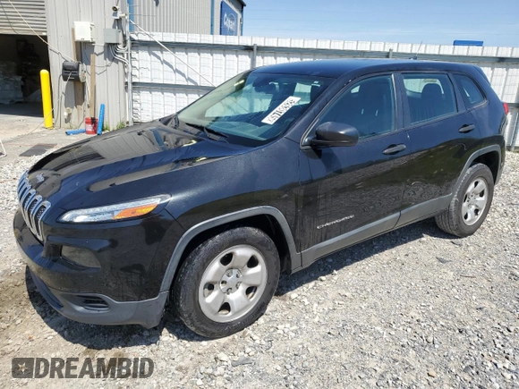 2015 Jeep Cherokee Sport with VIN 1C4PJLAB0FW547059, listed as a Copart auction lot 52630745 with 215,429 mi miles and Clean Title. Bid and sale history available at carsss.com. Image 1.