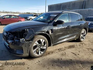 2022 Audi e-tron Premium with VIN WA1AAAGE3NB030477, listed as a Copart auction lot 45118825 with 59,393 mi miles and Salvage Title. Bid and sale history available at carsss.com. Image 1.