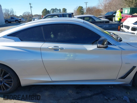 2018 Infiniti Q60 3.0t LUXE with VIN JN1EV7EL9JM391021, listed as a IAAI auction lot 41369592 with 112,732 mi miles. Bid and sale history available at carsss.com. Image 14.