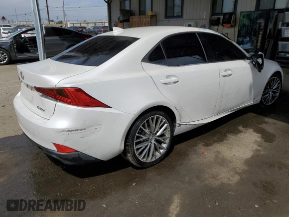 2017 Lexus IS 200t with VIN JTHBA1D26H5059736, listed as a Copart auction lot 52641675 with 120,602 mi miles and Salvage title. Bid and sale history available at DreamBid. Image 3.