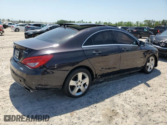 2016 Mercedes-Benz CLA 250 with VIN WDDSJ4GB8GN390045, listed as a Copart auction lot 52643505 with 125,300 mi miles and Clean title. Bid and sale history available at DreamBid. Image 3.