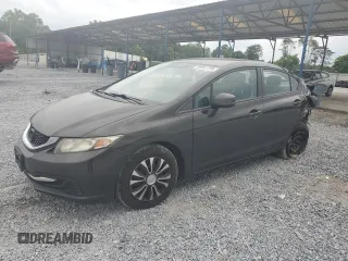 2013 Honda Civic LX with VIN 2HGFB2F51DH577898, listed as a Copart auction lot 59557705 with 171,726 mi miles and Salvage title. Bid and sale history available at DreamBid. Image 1.