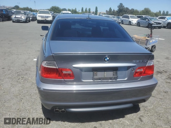 2004 BMW 3 Series 330Ci with VIN WBABD53464PL14996, listed as a Copart auction lot 63722424 with 137,923 mi miles and Salvage Title. Bid and sale history available at carsss.com. Image 6.