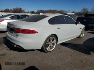 2017 Jaguar XF with VIN SAJBL4BV8HCY34982, listed as a Copart auction lot 79397414 with 96,672 mi miles and Salvage Title. Bid and sale history available at DreamBid. Image 3.