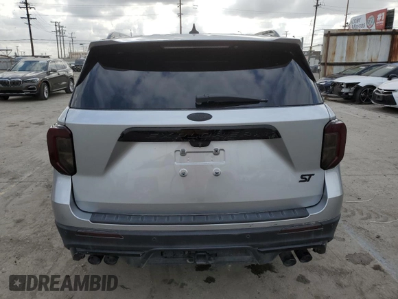 2020 Ford Explorer ST with VIN 1FM5K8GCXLGA61569, listed as a Copart auction lot 54600145 with 36,685 mi miles and Salvage Title. Bid and sale history available at carsss.com. Image 6.