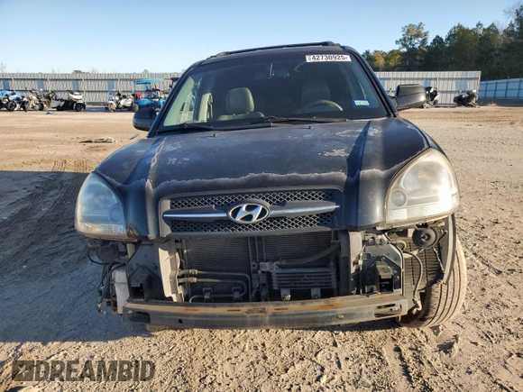 2007 Hyundai Tucson SE with VIN KM8JN12D07U637321, listed as a Copart auction lot 42730925 with 293,617 mi miles and Salvage Title. Bid and sale history available at carsss.com. Image 5.