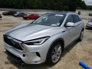 2020 Infiniti QX50 LUXE with VIN 3PCAJ5M12LF103637, listed as a Copart auction lot 50857392 with 13,216 mi miles. Bid and sale history available at carsss.com. Image 2.