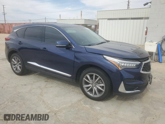 2021 Acura RDX Technology with VIN 5J8TC1H54ML016380, listed as a Copart auction lot 58882715 with Not provided miles and Salvage title. Bid and sale history available at DreamBid. Image 4.