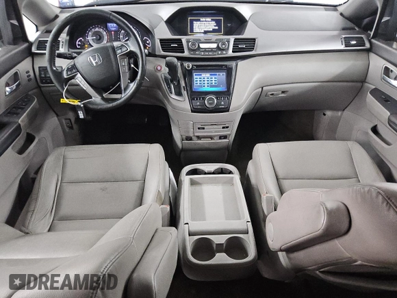 2015 Honda Odyssey Touring Elite with VIN 5FNRL5H95FB017434, listed as a Copart auction lot 55011035 with 111,254 mi miles and Clean title. Bid and sale history available at DreamBid. Image 8.