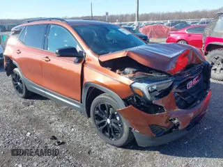 2019 GMC Terrain SLE with VIN 3GKALTEV5KL317283, listed as a IAAI auction lot 41639956 with 52,658 mi miles. Bid and sale history available at carsss.com. Image 1.