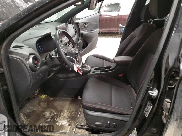 2022 Hyundai Kona N Line with VIN KM8K3CA35NU838465, listed as a Copart auction lot 44417115 with 91,217 mi miles and Salvage Title. Bid and sale history available at carsss.com. Image 7.