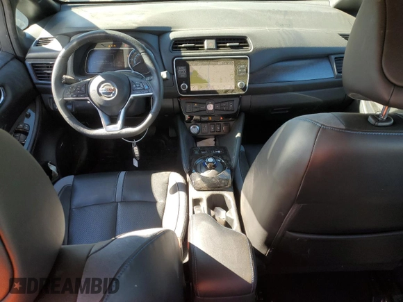 2021 Nissan LEAF SL Plus with VIN 1N4BZ1DV0MC556412, listed as a Copart auction lot 73326904 with 29,703 mi miles and Salvage title. Bid and sale history available at DreamBid. Image 8.