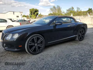 2013 Bentley Continental GT with VIN SCBGT3ZA1DC085070, listed as a Copart auction lot 88868365 with 19,642 mi miles and Salvage Title. Bid and sale history available at DreamBid. Image 1.