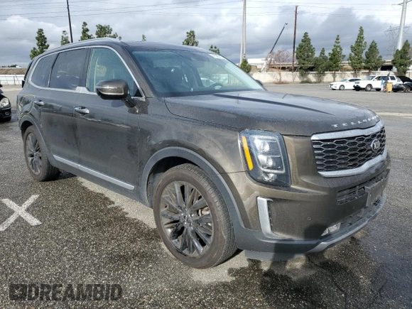 2021 Kia Telluride SX with VIN 5XYP54HC7MG191227, listed as a Copart auction lot 48558265 with 71,416 mi miles and Salvage Title. Bid and sale history available at DreamBid. Image 4.