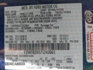 2007 Ford Mustang GT Deluxe с VIN 1ZVHT82H575243065, выставлен на аукционе IAAI как лот 42467593 с пробегом 316 877 миль миль и . История ставок и продаж доступна на DreamBid. Изображение 9.