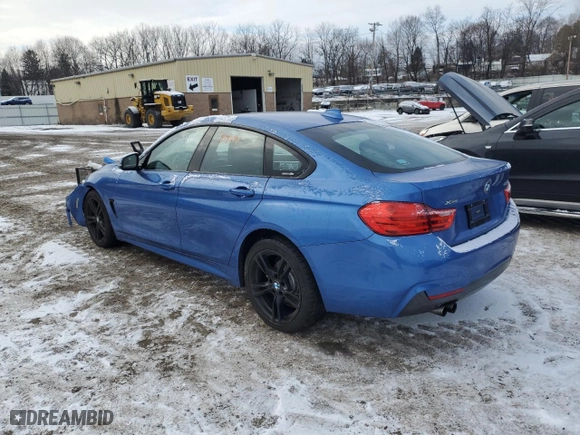 2015 BMW 4 Series 428i xDrive with VIN WBA4C9C50FD330529, listed as a Copart auction lot 87811935 with 111,899 mi miles and Salvage Title. Bid and sale history available at carsss.com. Image 2.