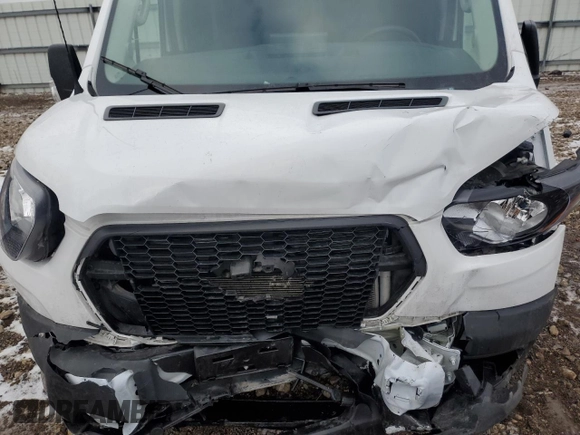 2023 Ford Transit Cargo with VIN 1FTBR1C8XPKB74159, listed as a Copart auction lot 86372424 with 19,082 mi miles and Salvage Title. Bid and sale history available at carsss.com. Image 12.