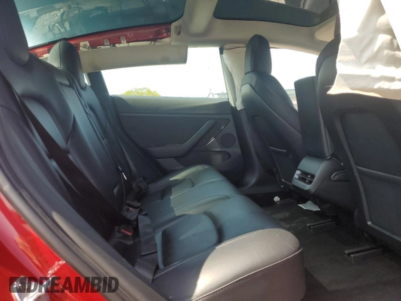 2022 Tesla Model 3 with VIN 5YJ3E1EA7NF369811, listed as a Copart auction lot 54386705 with 80,478 mi miles and Salvage Title. Bid and sale history available at DreamBid. Image 10.