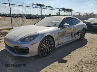 2020 Porsche Panamera GTS with VIN WP0AG2A71LL145610, listed as a Copart auction lot 77422124 with Not Provided miles and Salvage Title. Bid and sale history available at DreamBid. Image 1.