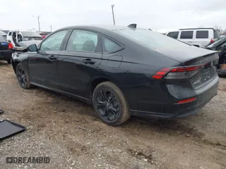 2025 Honda Accord Sedan SE with VIN 1HGCY1F49SA002219, listed as a IAAI auction lot 41285218 with 3,091 mi miles. Bid and sale history available at carsss.com. Image 3.