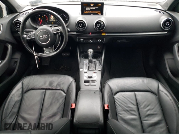 2015 Audi A3 1.8T Premium Plus with VIN WAUCCGFF2F1128698, listed as a Copart auction lot 61918183 with 57,605 mi miles. Bid and sale history available at carsss.com. Image 8.