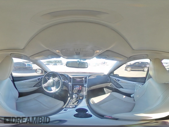 2022 Infiniti Q50 Luxe with VIN JN1EV7BP8NM310457, listed as a Copart auction lot 47611855 with 22,353 mi miles and Salvage Title. Bid and sale history available at DreamBid. Image 14.