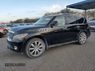 2011 Infiniti QX56 7-passenger z VIN JN8AZ2NF7B9501084, wystawiony jako Copart lot #89097605 z przebiegiem 154 033 mil mil oraz Szkoda całkowita • Salvage title. Historia ofert i sprzedaży dostępna na DreamBid. Obrazek 1.
